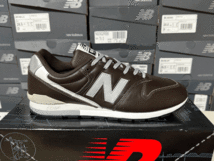 フットロッカー別注オリジナルM576デザイン New Balance CM996NH US9 27cm 本革 オールレザー M996限定 茶 ブラウン×グレー NB スニーカー_画像3