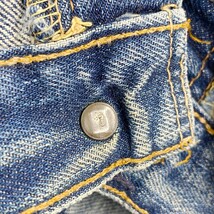 60s BIG E オリジナル USA製 LEVI’S 501 W32 ビンテージ ボタン裏8刻印 赤タブBigE 足長Rフライボタン 耳付き セルビッジ 1960年代ビッグE_画像10