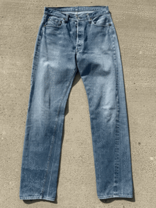 66後期 オリジナル Levi’s 501 W33(W36) L40 80s ビンテージ ボタン裏6刻印 耳 セルビッジ 希少ロングレングス ジーンズ デニムパンツ