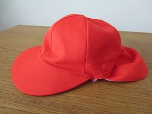 * elementary school red white hat . white hat gymnastics cap L size sunshade attaching Home have been cleaned 