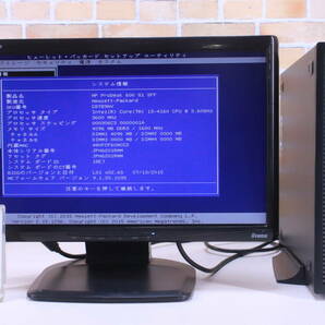 パソコン筐体 デスクトップ HP ProDesk 600 G1 SFF Corei3-4160 ＠3.60GHz メモリ4G HDD500G フォーマット済み OSなし 中古現状品■(F9079)の画像9