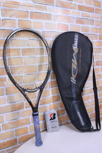 テニスラケット 硬式 ブリヂストン DYNABEAM EXTRA MDⅡ 中古現状品 ソフトケース入り 2000年製 TS600 要グリップ交換■(F9244)