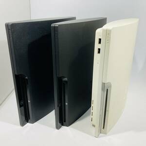 簡易動作確認済み PS3本体 CECH-3000A3台セット まとめて プレステ3 黒 ブラック SONY 初期化済み