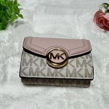 【1円スタート】MICHAEL KORS 三つ折財布 マイケルコース 財布 ウォレット 小銭入れ_画像4