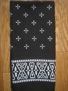  Vintage bandana Vintage bandana Cross pattern bandana black color TCH TRADING LTD