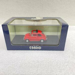 エブロ EBBRO FIAT500F 1965 レッドミニカー 1/43