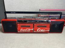 ☆ 昭和レトロ Wラジカセ 3台 シャープ ソニー Coca-Cola ダブルラジカセ QT77 CFS-W85 TRC-938 ジャンク ☆_画像3