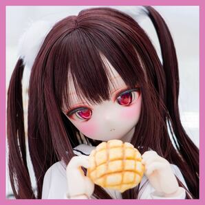 【Cherry Chips】DDH-01セミホワイト肌カスタムヘッド＋アイ※ソフビ盛りの画像1