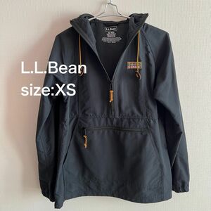 L.L.Bean エルエルビーン ナイロンハーフジップ ライトアウター ブラック XS