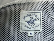 BEVERLY HILLS POLO CLUB ビバリーヒルズポロクラブ メンズ 裏メッシュ ロゴ刺繍 ジップベスト M 紺_画像2