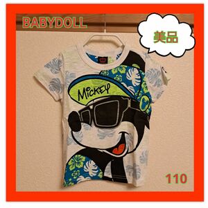 BABYDOLL　ディズニー　ミッキー　 半袖 Tシャツ 子供服　ベビードール　キッズ　110 Tシャツ