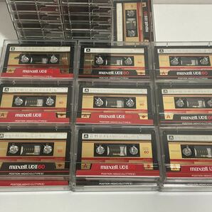 44本 まとめ売り カセットテープ maxell UDⅡ 60 ハイポジ レトロ 昭和レトロ 金 赤 position HIGHI cro2 中古の画像3