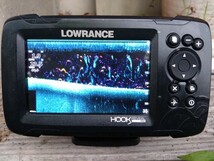 ジェネシスライブ　Lowrance ローランス 日本語 GPS魚探 Hook Reveal　5　４周波振動子 モバイルシャフト　フック　リビール　GPS_画像1