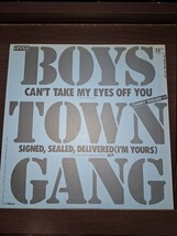 ♪12国内プロモ　BOYS 　TOWN 　GANG 　CAN'T 　TAKE 　MY　EYES 　OFF 　YOU 　/B面(SHORT 　VERSION)　SIGNED, SEALED, DELIVERED _画像2