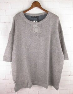 ST10171 Upscape Audience アップスケープオーディエンス リネンMIX 引き揃え天竺 クルーネック ハーフスリーブTシャツ AUD6365 XL 未使用