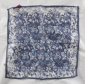 YO16902 Atelier F&B marks lieef& Be pocket square handkerchie blue group unused ( click post possible )