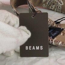 YO16856 FRANCO BASSI×BEAMS F フランコバッシ×ビームス F ネクタイ ベージュ 未使用（クリックポスト可）_画像6