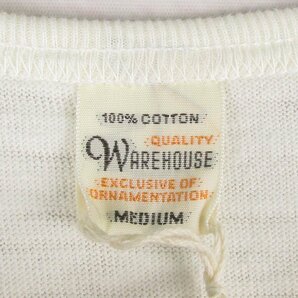 AT8227 WAREHOUSE ウエアハウス 七分袖 ヘンリーネック ベースボール Tシャツ MEDIUM 未使用の画像3