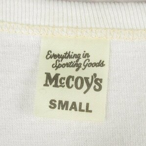 ST10262 REAL McCOY'S リアルマッコイズ Vネック Tシャツ SMALL 未使用 ホワイト（クリックポスト可）の画像3