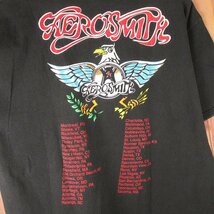 ST10325 Aerosmith エアロスミス Tシャツ 1993 giant ロックT ブラック L_画像6