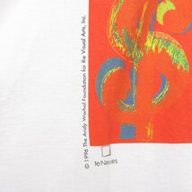 ST10342 90s Andy Warhol アンディウォーホル Tシャツ ドル 1996 AMG USA製 ホワイト XL 美品_画像6
