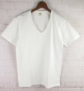 ST10262 REAL McCOY'S リアルマッコイズ Vネック Tシャツ SMALL 未使用 ホワイト（クリックポスト可）