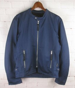 AJ24564 KADOYA カドヤ K'SPRODUCT シングルライダースジャケット L 美品 ブルー系