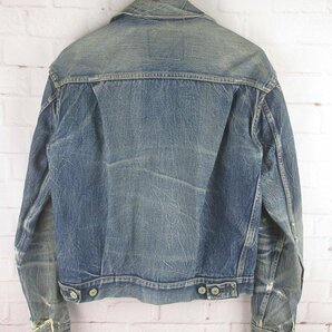 AJ24584 ビンテージ LEVI'S リーバイス 507XX 2nd デニムジャケット ジージャン 後期紙パッチ ハギなしの画像2