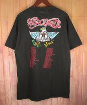 ST10325 Aerosmith エアロスミス Tシャツ 1993 giant ロックT ブラック L_画像2