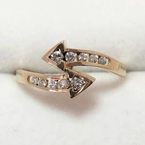 K18 リング 指輪 11.5号Diamond ダイヤモンド 18金 ダイヤ 金 アクセサリー メンズ レディースの画像5