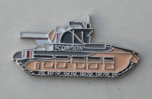 ★送料無料★Scorpion Tank Enamel Pin Badge FV101 戦闘車 戦車 スコーピオン エナメル ピン バッジ バッチ