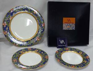 【#11233】　NIKKO ニッコー　 William Morris ウィリアム・モリス　V&Aコレクション　食器　3枚セット　未使用品？