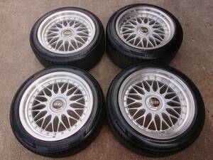 超希少！鍛造！IMPUL インパル BBS M1 RS527/RS528 18インチ 9J/10J OFF+25/+40 5H PCD114.3 235/45 245/45R18 スカイライン フェアレディZ