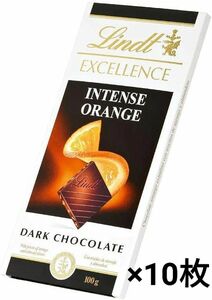 リンツチョコレート　エクセレンス・オレンジアーモンド　×10枚 賞味期限：2024.5.20