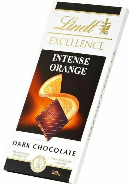 リンツチョコレート　エクセレンス・オレンジアーモンド　×3枚