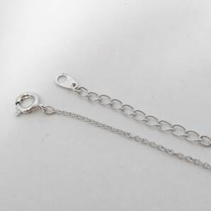 【美品】TASAKI 田崎真珠 シルバー留具 一粒本真珠 デザインネックレス/パール粒約4.8mm玉/ペンダント/アクセサリー/フォーマル/05AK041406の画像6