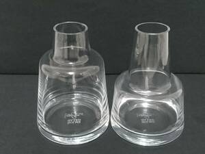 [ beautiful goods ] Denmark .. purveyor HOLME GAARD ho rum guard FLORA flora vase total 2 point set / flower base / interior / glass made /LYS94-6