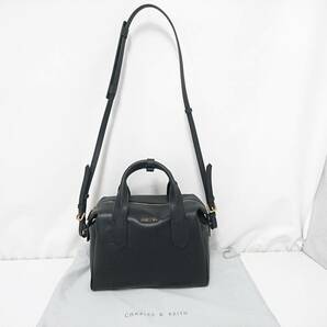 【新品】CHARLES&KEITH チャールズアンドキース ダブルハンドル ミニダッフルバッグ CK2-50150986-1/ドーム型/2WAY/ブラック/01YZ042004-8の画像1