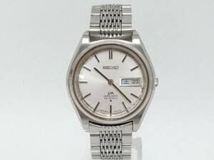 【ジャンク品】SEIKO セイコー LM LORD MATIC ロードマチック 5606-7070 23石 自動巻き 腕時計/作動中/正規ベルト付/デイデイト/02SH042202