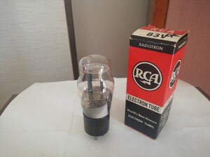 RCA 83V (赤プリント) 傍熱型全波整流用双二極管 1本 未使用同等品 箱付