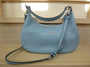 #[ beautiful goods ]coach Coach 2way leather bag ( light blue )