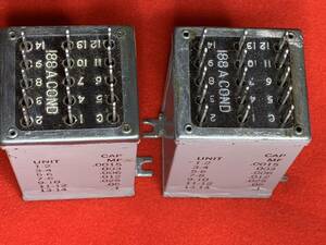 WESTERN ELECTRIC condenser 188A 2 piece set 0.0015μF~0.1μF. switch selection 