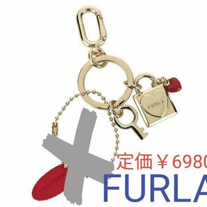 FURLA LOVELY KEYRING LOCK　フルラ　キーリング　キーホルダー　ラブリーキーリングロック　ハート　鍵　金