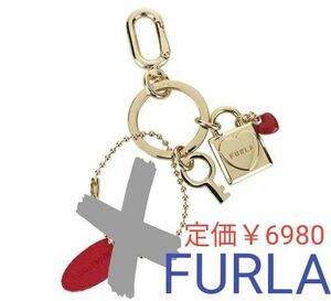 FURLA LOVELY KEYRING LOCK　フルラ　キーリング　キーホルダー　ラブリーキーリングロック　ハート　鍵　金