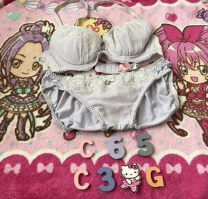 かわいい ジュニア 女の子向き C65ブラジャー ショーツ 　上下セット ガールズ 