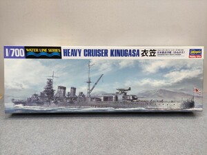 ハセガワ プラモデル 1/700 ウォーターラインシリーズ No.348 日本重巡洋艦 衣笠 （きぬがさ） 未組立 現状品 官34