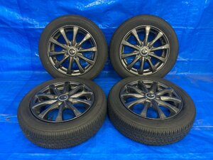 社外タイヤホイール4本セット X3 14×4.5J+45H4 PCD100 155/65R14 タイヤ山4～5分 2022年 500496 コンテナ