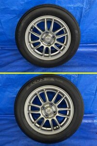 マナレイ DIOS es6 14インチ 14X5.5J +45 PCD100　美品　175/65R14 ヨコハマ　残山7～6分　2021年製　401494　コンテナ　　