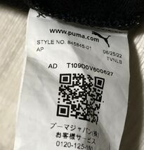 未使用やや近い美品♪ブラックカラー♪プーマPUMA♪トラックジャケット　ジャージ　袖ロゴライン_画像8