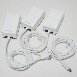 SoftBank ソフトバンクモバイル SB-AC19-TCPD USB Type-C 急速充電 ACアダプタ 3個セット